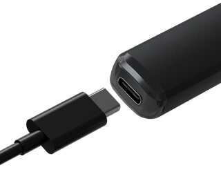 USB-C rechargeable. Power to the last drop.