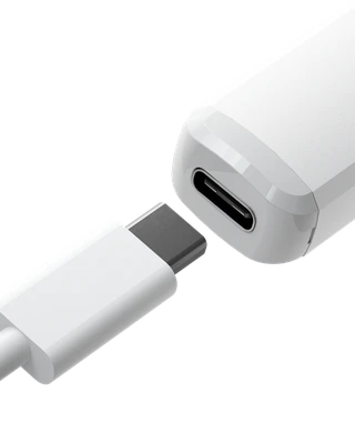 USB-C rechargeable. Power to the last drop.